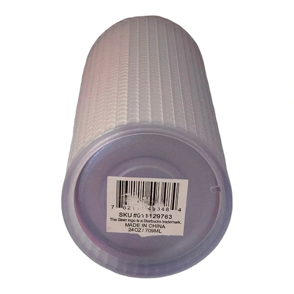 Starbucks Unicorn White Iridescent Grid Venti Cold Cup Tumbler - Picture 4 of 8